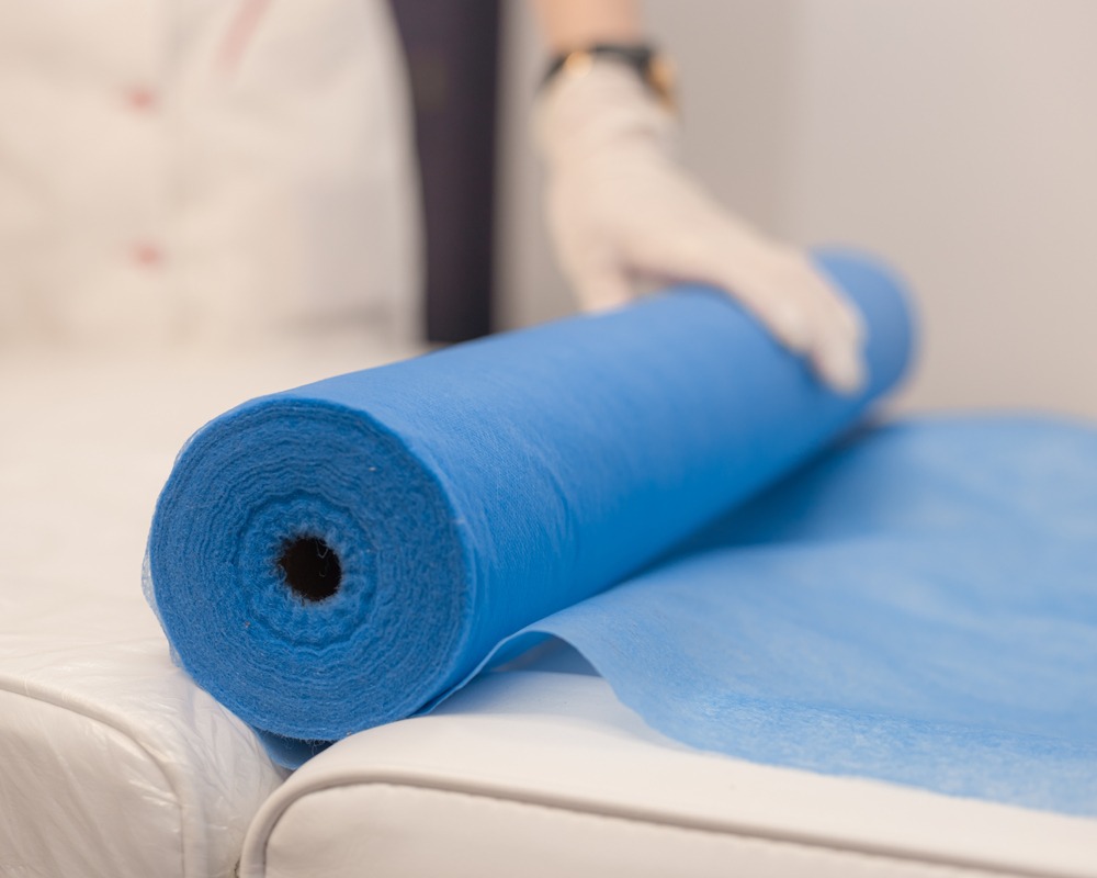 Disposable,Beauty,Bed,Cover.,Blue,Massage,Table,Cover,Roll.,Blue